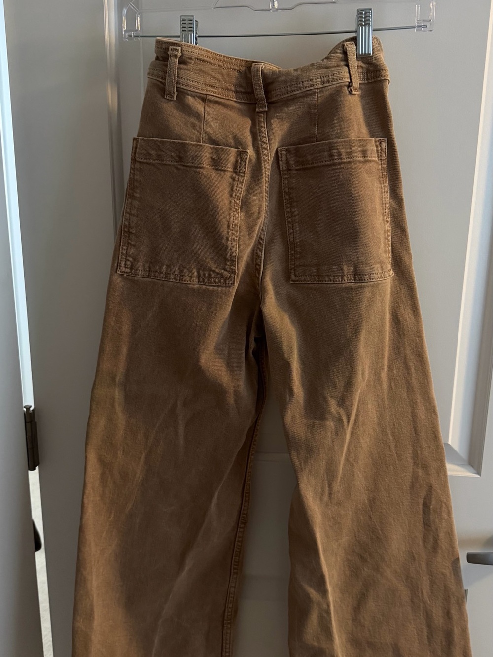 Zara Wide-Leg Jeans in Camel Brown - Picture 2 of 4